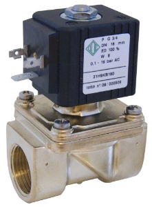 Servo Assisted Industrial Solenoid Valves 2/2 NC