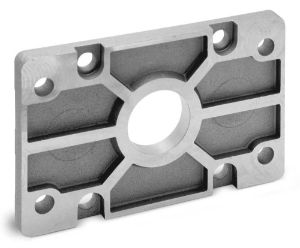 Front and Rear Flange Mod. D-E for Series 40 and 41 Cylinders For Industrial Automation. Pneumatic Cylinder Mounting Accessory.