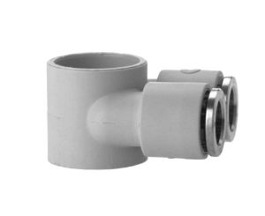 7640 Double Banjo Ring Plastic Push In Fitting