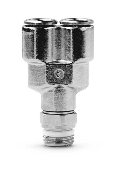 6451 Fixed Y Connector Push In Fitting