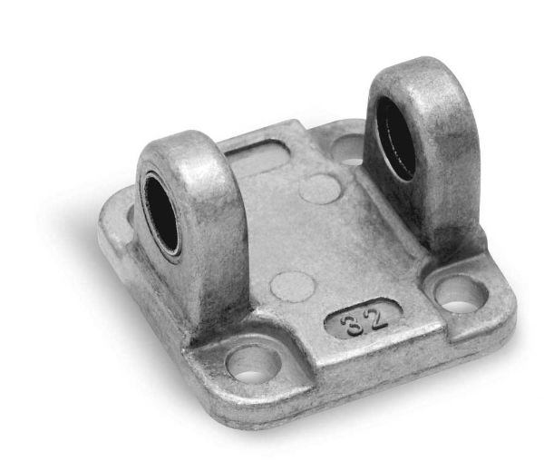 Rear Trunnion Female Mod. C for Series 31 Cylinders For Industrial Automation. Pneumatic Cylinder Mounting Accessory.